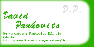 david pankovits business card